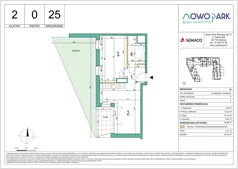 2 pokoje, mieszkanie 36,47 m², piętro 2, oferta nr 54, NowoPark, Kraków, Czyżyny, ul. Sołtysowska/Tomickiego