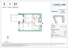 2 pokoje, mieszkanie 38,21 m², piętro 1, oferta nr 51, NowoPark, Kraków, Czyżyny, ul. Sołtysowska/Tomickiego