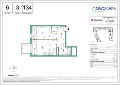 2 pokoje, mieszkanie 41,06 m², piętro 3, oferta nr 134, NowoPark, Kraków, Czyżyny, ul. Sołtysowska/Tomickiego