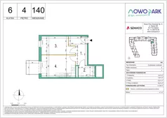 2 pokoje, mieszkanie 41,06 m², piętro 4, oferta nr 140, NowoPark, Kraków, Czyżyny, ul. Sołtysowska/Tomickiego