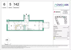 2 pokoje, mieszkanie 39,35 m², piętro 5, oferta nr 142, NowoPark, Kraków, Czyżyny, ul. Sołtysowska/Tomickiego