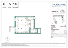 2 pokoje, mieszkanie 41,06 m², piętro 5, oferta nr 146, NowoPark, Kraków, Czyżyny, ul. Sołtysowska/Tomickiego