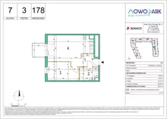 2 pokoje, mieszkanie 45,87 m², piętro 3, oferta nr 178, NowoPark, Kraków, Czyżyny, ul. Sołtysowska/Tomickiego