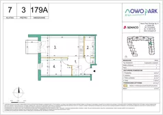 2 pokoje, mieszkanie 47,74 m², piętro 3, oferta nr 179A, NowoPark, Kraków, Czyżyny, ul. Sołtysowska/Tomickiego