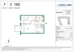 2 pokoje, mieszkanie 42,40 m², piętro 3, oferta nr 185, NowoPark, Kraków, Czyżyny, ul. Sołtysowska/Tomickiego