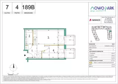 2 pokoje, mieszkanie 47,74 m², piętro 4, oferta nr 189B, NowoPark, Kraków, Czyżyny, ul. Sołtysowska/Tomickiego