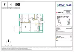 2 pokoje, mieszkanie 40,83 m², piętro 4, oferta nr 196, NowoPark, Kraków, Czyżyny, ul. Sołtysowska/Tomickiego