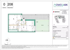 2 pokoje, mieszkanie 40,99 m², parter, oferta nr 208, NowoPark, Kraków, Czyżyny, ul. Sołtysowska/Tomickiego
