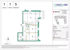 3 pokoje, mieszkanie 56,54 m², piętro 1, oferta nr 5, NowoPark, Kraków, Czyżyny, ul. Sołtysowska/Tomickiego