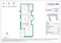 3 pokoje, mieszkanie 51,79 m², piętro 1, oferta nr 7, NowoPark, Kraków, Czyżyny, ul. Sołtysowska/Tomickiego