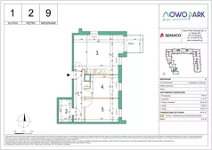 3 pokoje, mieszkanie 56,54 m², piętro 2, oferta nr 9, NowoPark, Kraków, Czyżyny, ul. Sołtysowska/Tomickiego