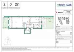 3 pokoje, mieszkanie 76,09 m², parter, oferta nr 27, NowoPark, Kraków, Czyżyny, ul. Sołtysowska/Tomickiego