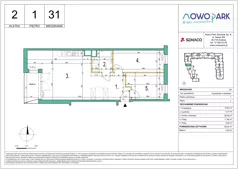 3 pokoje, mieszkanie 65,25 m², piętro 1, oferta nr 31, NowoPark, Kraków, Czyżyny, ul. Sołtysowska/Tomickiego