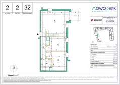3 pokoje, mieszkanie 63,22 m², piętro 2, oferta nr 32, NowoPark, Kraków, Czyżyny, ul. Sołtysowska/Tomickiego