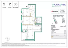 3 pokoje, mieszkanie 60,06 m², piętro 2, oferta nr 33, NowoPark, Kraków, Czyżyny, ul. Sołtysowska/Tomickiego