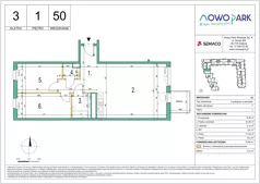 3 pokoje, mieszkanie 72,90 m², piętro 1, oferta nr 50, NowoPark, Kraków, Czyżyny, ul. Sołtysowska/Tomickiego