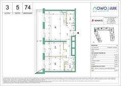 3 pokoje, mieszkanie 68,97 m², piętro 5, oferta nr 74, NowoPark, Kraków, Czyżyny, ul. Sołtysowska/Tomickiego