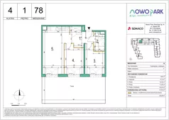 3 pokoje, mieszkanie 57,63 m², piętro 1, oferta nr 78, NowoPark, Kraków, Czyżyny, ul. Sołtysowska/Tomickiego