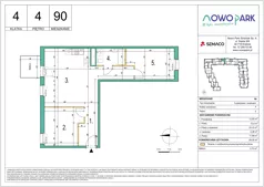 3 pokoje, mieszkanie 64,05 m², piętro 4, oferta nr 90, NowoPark, Kraków, Czyżyny, ul. Sołtysowska/Tomickiego