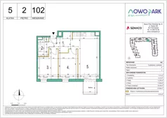 3 pokoje, mieszkanie 57,98 m², piętro 2, oferta nr 102, NowoPark, Kraków, Czyżyny, ul. Sołtysowska/Tomickiego