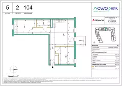 3 pokoje, mieszkanie 64,05 m², piętro 2, oferta nr 104, NowoPark, Kraków, Czyżyny, ul. Sołtysowska/Tomickiego