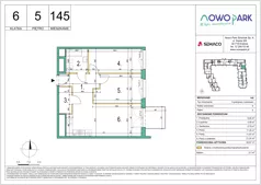 3 pokoje, mieszkanie 59,57 m², piętro 5, oferta nr 145, NowoPark, Kraków, Czyżyny, ul. Sołtysowska/Tomickiego