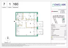 3 pokoje, mieszkanie 60,91 m², piętro 1, oferta nr 160, NowoPark, Kraków, Czyżyny, ul. Sołtysowska/Tomickiego
