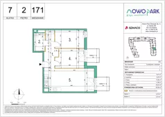 3 pokoje, mieszkanie 62,85 m², piętro 2, oferta nr 171, NowoPark, Kraków, Czyżyny, ul. Sołtysowska/Tomickiego