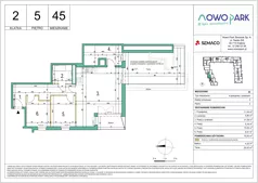 4 pokoje, mieszkanie 75,55 m², piętro 5, oferta nr 45, NowoPark, Kraków, Czyżyny, ul. Sołtysowska/Tomickiego