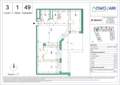 4 pokoje, mieszkanie 78,24 m², piętro 1, oferta nr 49, NowoPark, Kraków, Czyżyny, ul. Sołtysowska/Tomickiego
