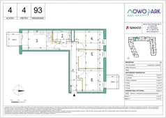 4 pokoje, mieszkanie 63,80 m², piętro 4, oferta nr 93, NowoPark, Kraków, Czyżyny, ul. Sołtysowska/Tomickiego
