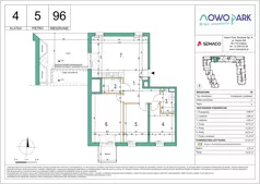 4 pokoje, mieszkanie 91,93 m², piętro 5, oferta nr 96, NowoPark, Kraków, Czyżyny, ul. Sołtysowska/Tomickiego
