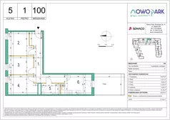 4 pokoje, mieszkanie 63,44 m², piętro 1, oferta nr 100, NowoPark, Kraków, Czyżyny, ul. Sołtysowska/Tomickiego