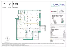 4 pokoje, mieszkanie 73,04 m², piętro 2, oferta nr 173, NowoPark, Kraków, Czyżyny, ul. Sołtysowska/Tomickiego