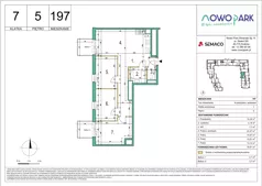 4 pokoje, mieszkanie 76,91 m², piętro 5, oferta nr 197, NowoPark, Kraków, Czyżyny, ul. Sołtysowska/Tomickiego