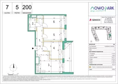 4 pokoje, mieszkanie 70,50 m², piętro 5, oferta nr 200, NowoPark, Kraków, Czyżyny, ul. Sołtysowska/Tomickiego