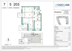 4 pokoje, mieszkanie 72,50 m², piętro 5, oferta nr 203, NowoPark, Kraków, Czyżyny, ul. Sołtysowska/Tomickiego