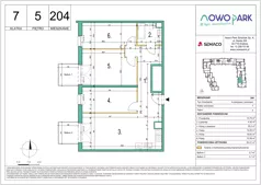 4 pokoje, mieszkanie 83,51 m², piętro 5, oferta nr 204, NowoPark, Kraków, Czyżyny, ul. Sołtysowska/Tomickiego