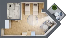 1 pokój, apartament inwestycyjny 34,58 m², parter, oferta nr 10, PINEA Pobierowo, Pobierowo, ul. Grunwaldzka 82a