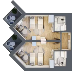 2 pokoje, apartament inwestycyjny 52,01 m², piętro 1, oferta nr 107, PINEA Pobierowo, Pobierowo, ul. Grunwaldzka 82a