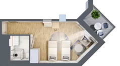 1 pokój, apartament inwestycyjny 26,15 m², piętro 1, oferta nr 115, PINEA Pobierowo, Pobierowo, ul. Grunwaldzka 82a