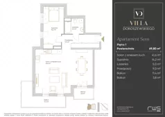 2 pokoje, apartament 69,80 m², piętro 1, oferta nr Apartament Sens, Villa Doroszewskiego, Gdańsk, Oliwa, ul. Doroszewskiego