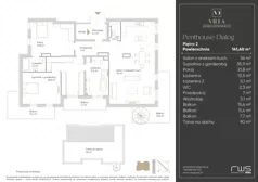 3 pokoje, apartament 141,60 m², piętro 2, oferta nr Penthouse Dialog, Villa Doroszewskiego, Gdańsk, Oliwa, ul. Doroszewskiego