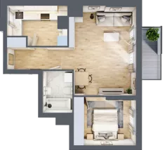 2 pokoje, mieszkanie 48,51 m², piętro 4, oferta nr A/25, Sycylijska, Warszawa, Mokotów, Stegny, ul. Sycylijska