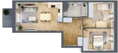3 pokoje, mieszkanie 60,65 m², piętro 6, oferta nr C1/111, Classic Ursus, Warszawa, Ursus, Szamoty, ul. Dyrekcyjna