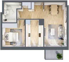 2 pokoje, mieszkanie 48,03 m², piętro 5, oferta nr C1/99, Classic Ursus, Warszawa, Ursus, Szamoty, ul. Dyrekcyjna