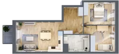 3 pokoje, mieszkanie 62,30 m², piętro 6, oferta nr C1/170, Classic Ursus, Warszawa, Ursus, Szamoty, ul. Dyrekcyjna