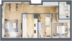 3 pokoje, mieszkanie 60,93 m², parter, oferta nr C1/48, Classic Ursus, Warszawa, Ursus, Szamoty, ul. Dyrekcyjna