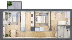 3 pokoje, mieszkanie 53,94 m², piętro 3, oferta nr C1/147, Classic Ursus, Warszawa, Ursus, Szamoty, ul. Dyrekcyjna