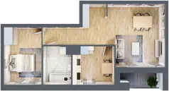 2 pokoje, mieszkanie 52,58 m², piętro 5, oferta nr C1/34, Classic Ursus, Warszawa, Ursus, Szamoty, ul. Dyrekcyjna